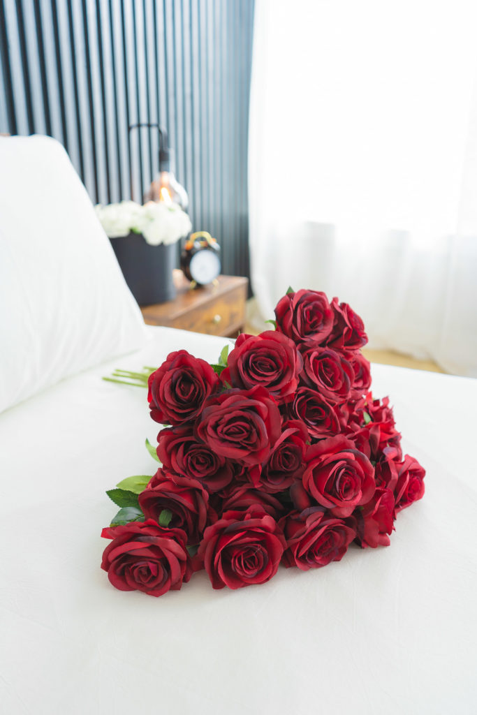 two dozen roses for photoshoot prop